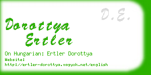 dorottya ertler business card